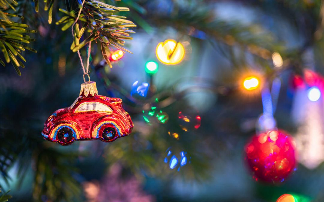 christmas decoration on tree