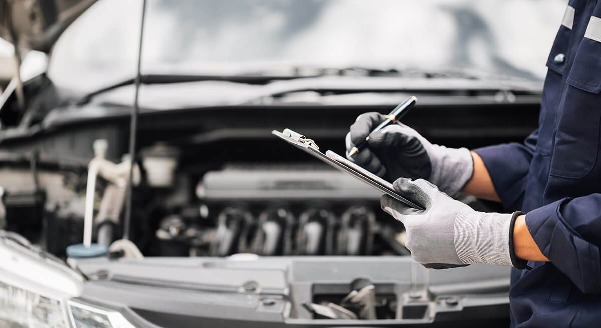Car service, repair, maintenance concept